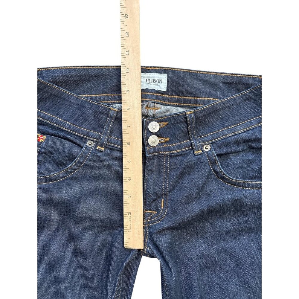 Hudson Jeans Womens 27 Blue Bootcut Stretch Made in USA Flap Pockets Denim - Picture 9 of 11